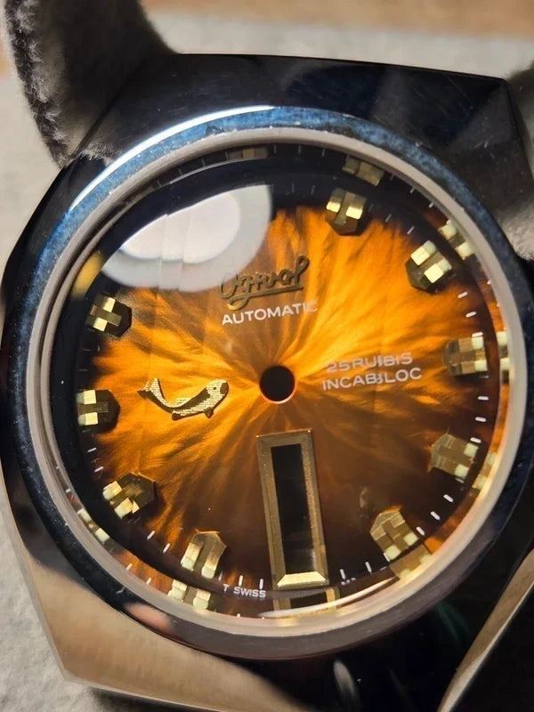 Ogival Fisk NOS Case & Dial – AS 2066 – Swiss Made – 38.2 mm